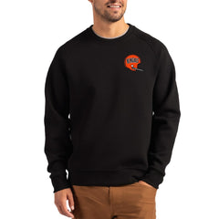 Cincinnati Bengals Cutter & Buck Throwback Roam Recycled Raglan Pullover Sweatshirt - Black cheap