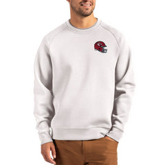 Kansas City Chiefs Cutter & Buck Helmet Roam Recycled Raglan Pullover Sweatshirt - Gray discount