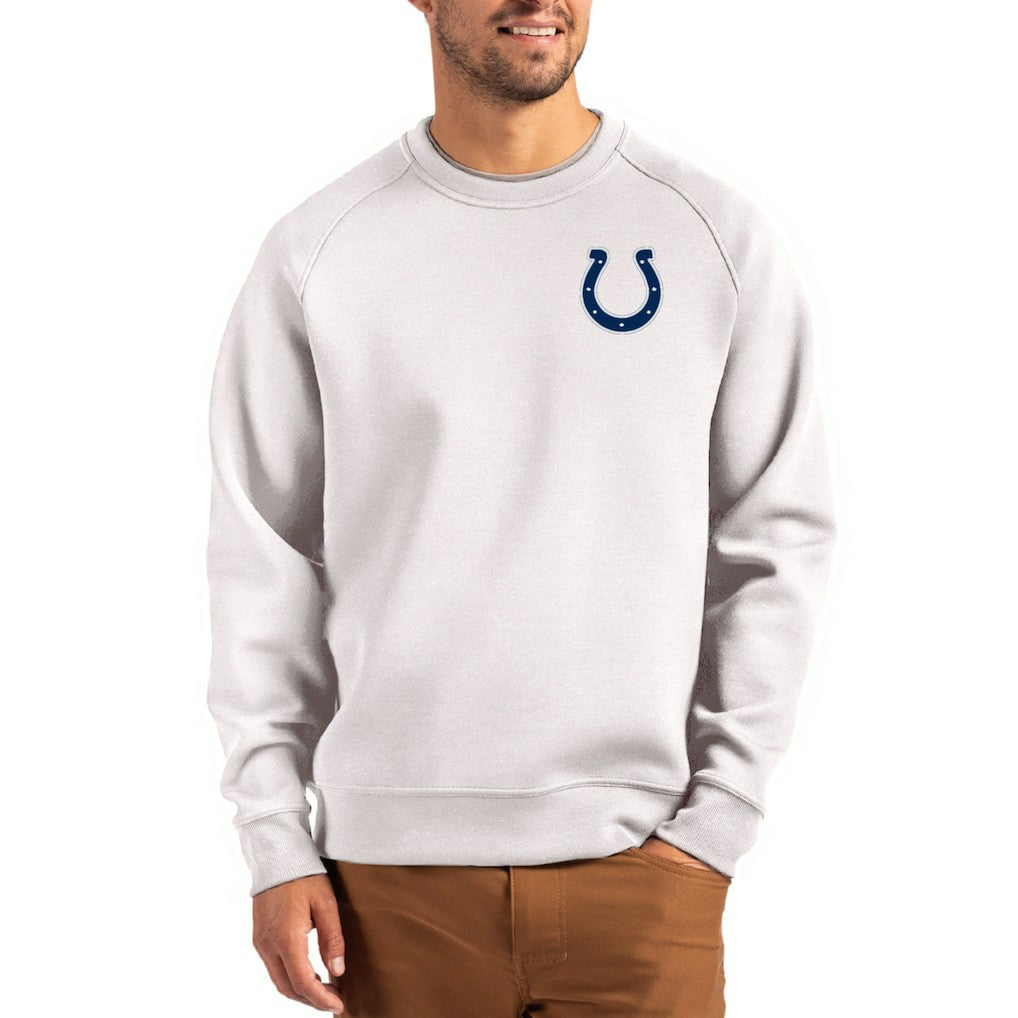Indianapolis Colts Cutter & Buck Primary Logo Roam Recycled Raglan Pullover Sweatshirt - Gray discount