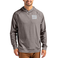New York Giants Cutter & Buck Adapt Knit Recycled Raglan Pullover Hoodie - Heather Gray cheap