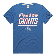 New York Giants Homage Unisex NFL ASL Collection by Love Sign Tri-Blend T-Shirt - Royal for sale