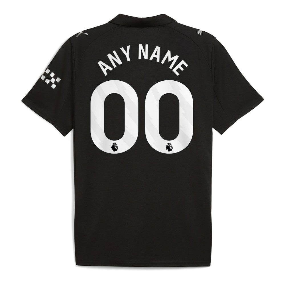 Manchester City 2025/26 Away Replica Custom Jersey - Black outlet