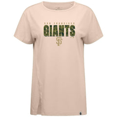 San Francisco Giants Levelwear Women's Influx Protect W T-Shirt Khaki