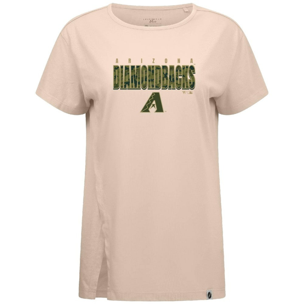 Arizona Diamondbacks Levelwear Women's Influx Protect W T-Shirt Khaki