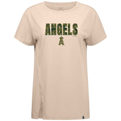 Los Angeles Angels Levelwear Women's Influx Protect W T-Shirt Khaki