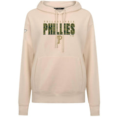 Philadelphia Phillies Levelwear Women's Adorn Protect W Pullover Hoodie Khaki