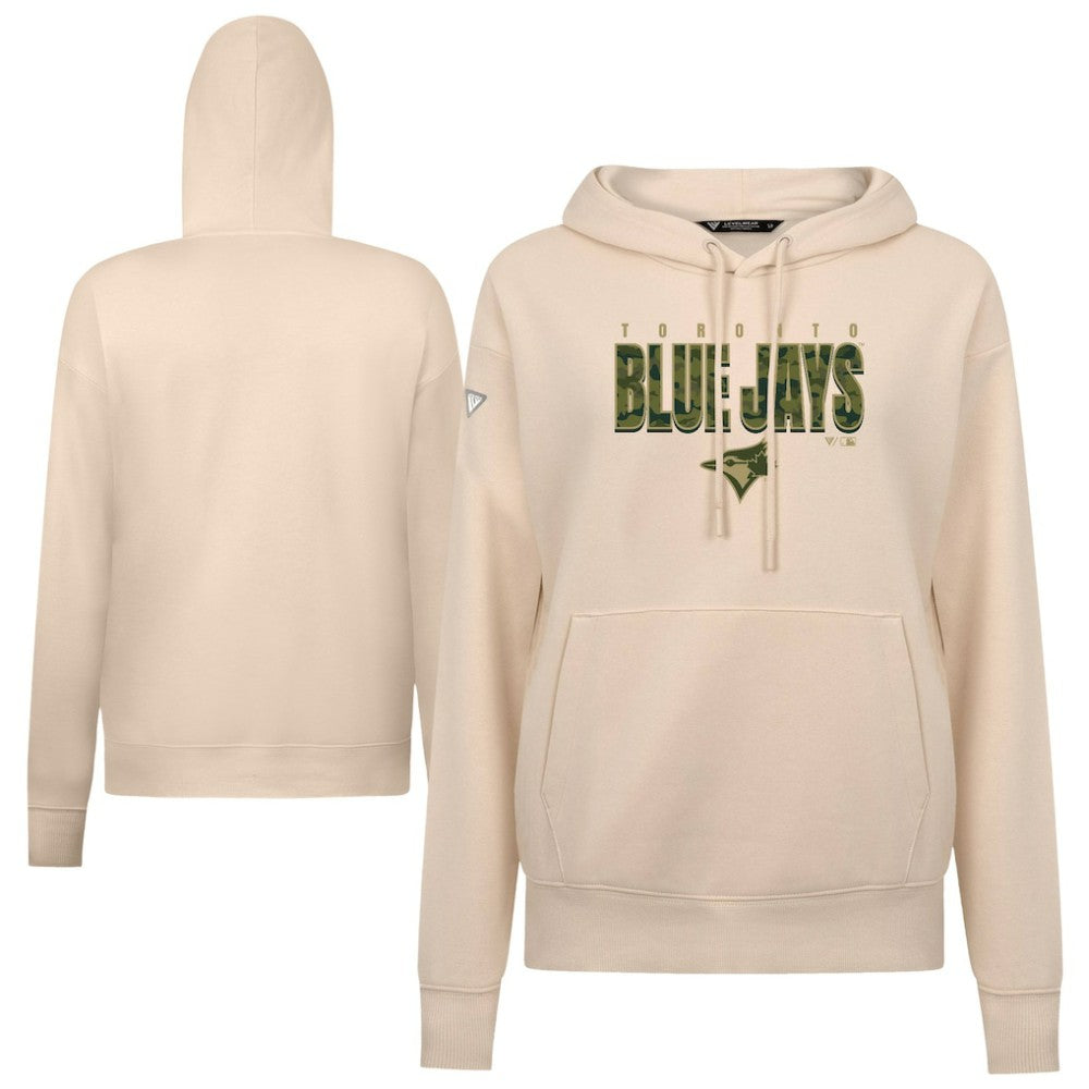 Toronto Blue Jays Levelwear Women's Adorn Protect W Pullover Hoodie Khaki