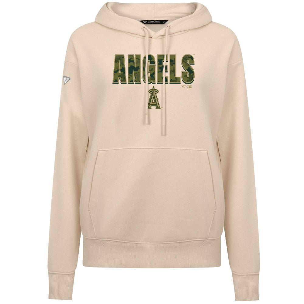 Los Angeles Angels Levelwear Women's Adorn Protect W Pullover Hoodie Khaki
