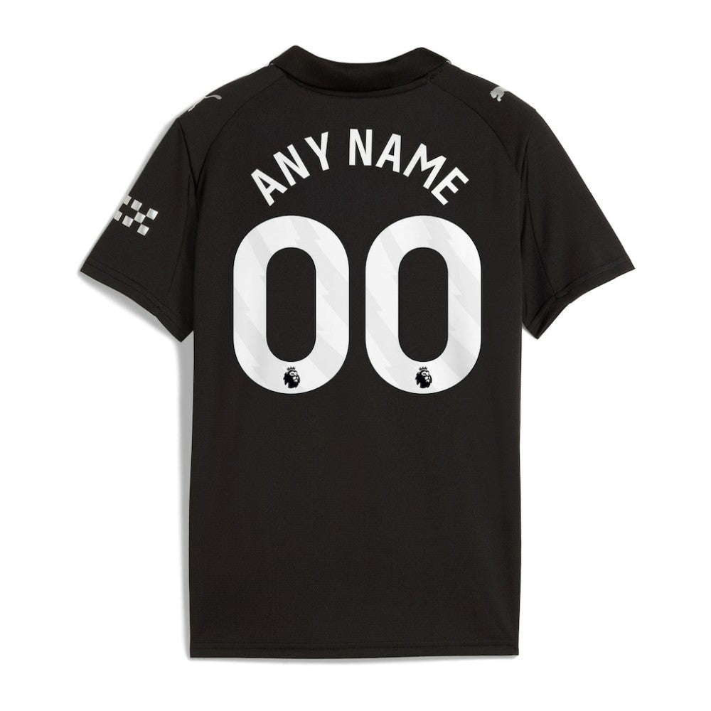 Manchester City Youth 2025/26 Away Replica Custom Jersey - Black sale