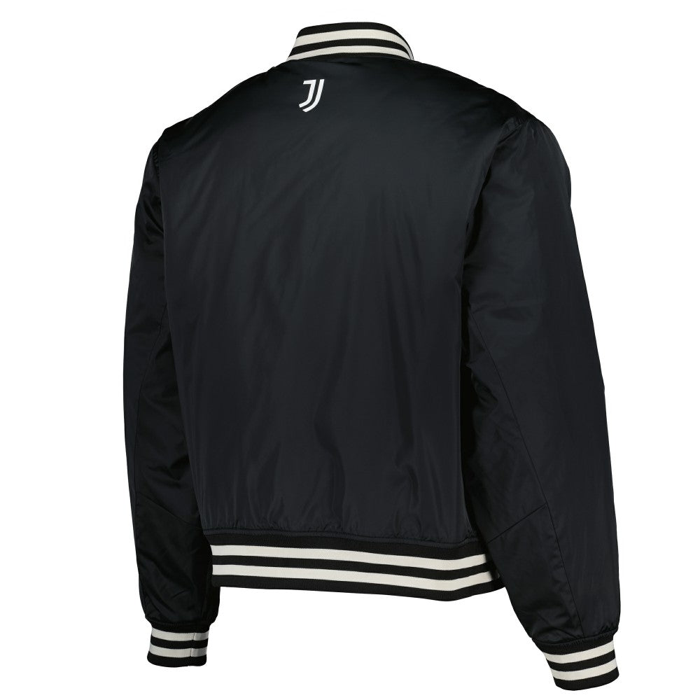Juventus Collegiate Sateen Full-Snap Jacket - Black for sale