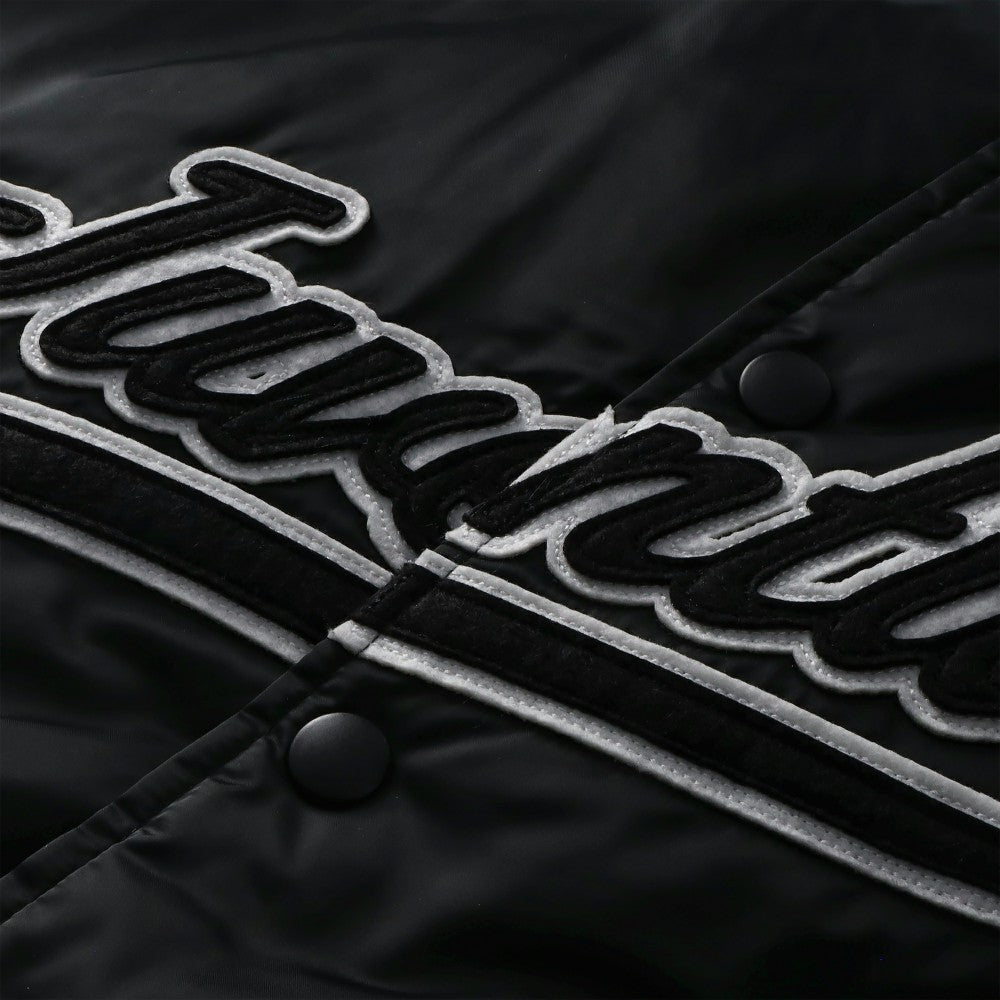 Juventus Collegiate Sateen Full-Snap Jacket - Black for sale
