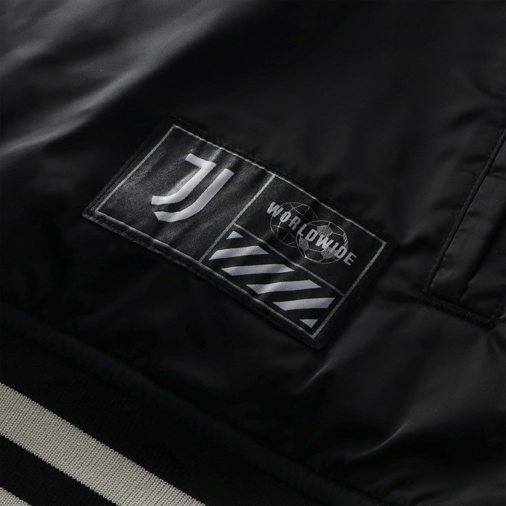 Juventus Collegiate Sateen Full-Snap Jacket - Black for sale