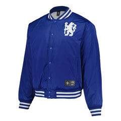 Chelsea Collegiate Sateen Full-Snap Jacket - Royal for sale
