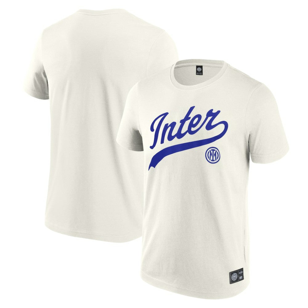 Inter Milan Collegiate T-Shirt - Cream on sale