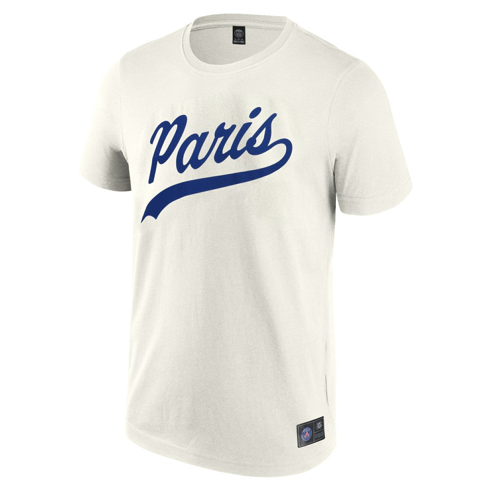 Paris Saint-Germain Collegiate T-Shirt - Cream shop