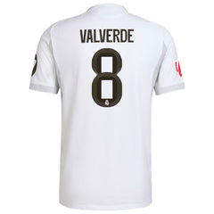 Federico Valverde Real Madrid 2025/26 Home Jersey - White on sale