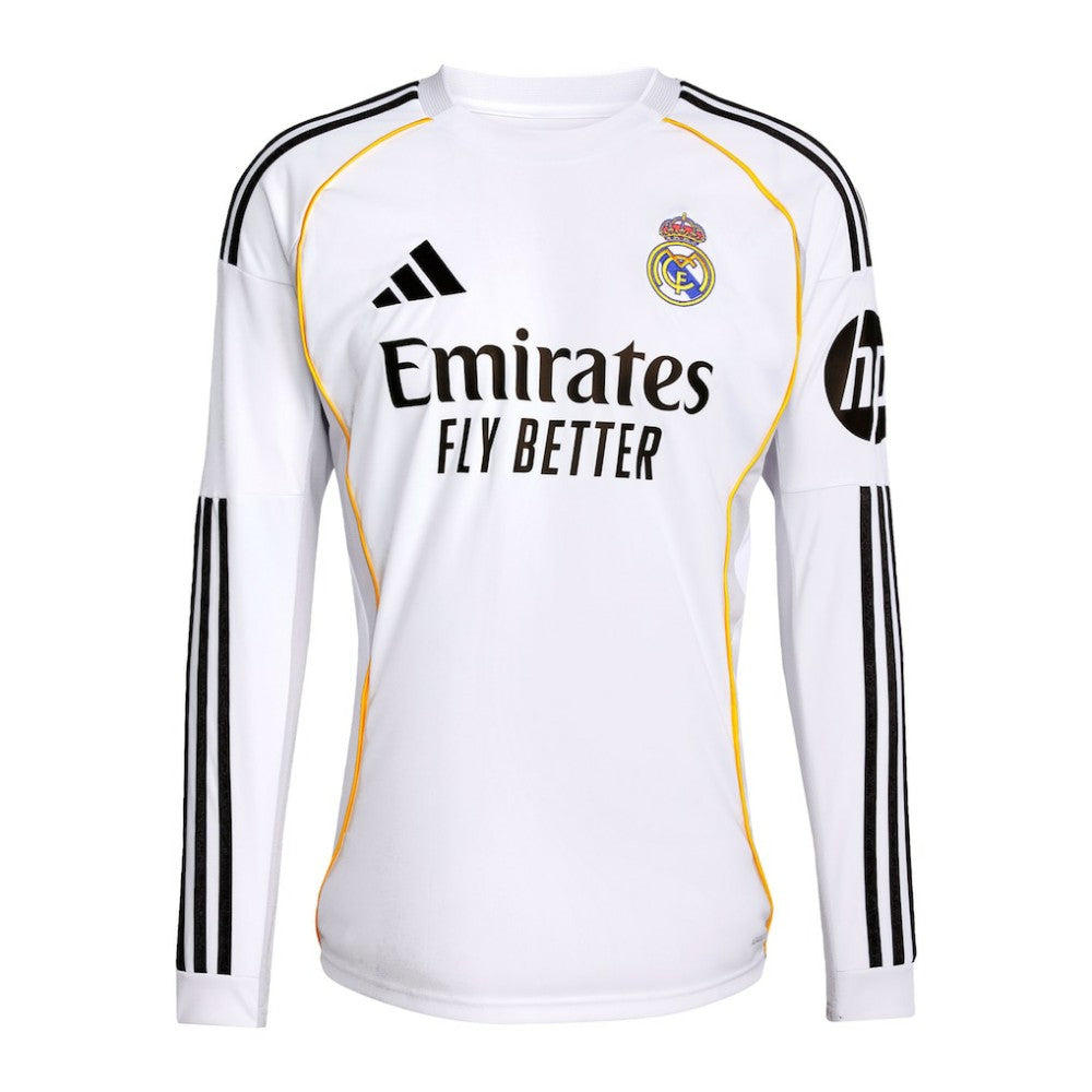 Federico Valverde Real Madrid 2025/26 Home Replica Long Sleeve Jersey - White discount