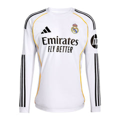Federico Valverde Real Madrid 2025/26 Home Replica Long Sleeve Jersey - White discount