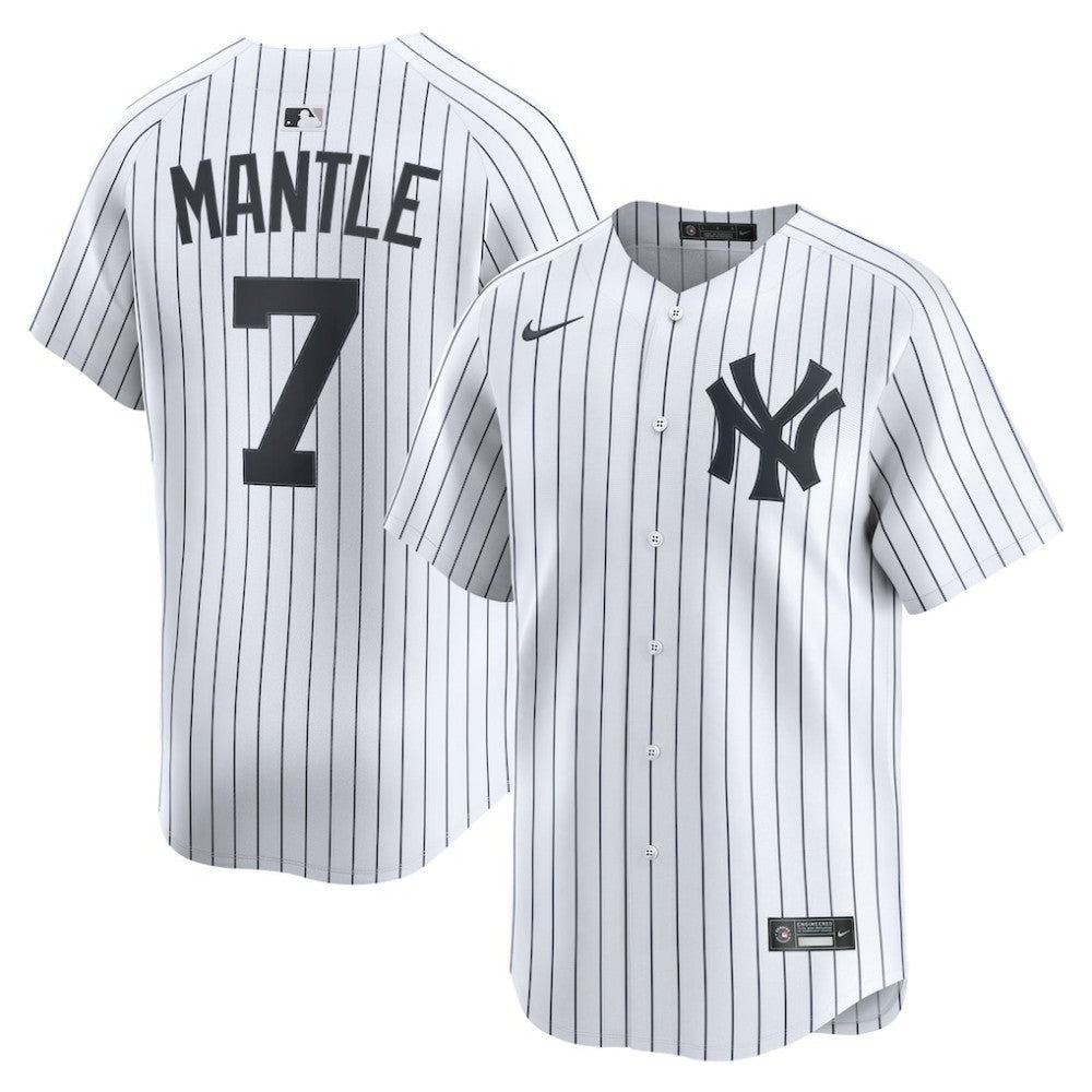 Mickey Mantle New York Yankees Home Limited Player Jersey White
