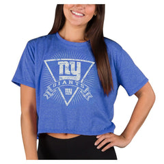 New York Giants Concepts Sport Women's Quest Knit Crop Top - Royal cheap