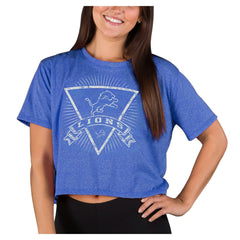 Detroit Lions Concepts Sport Women's Quest Knit Crop Top - Blue for sale