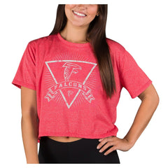 Atlanta Falcons Concepts Sport Women's Quest Knit Crop Top - Red sale