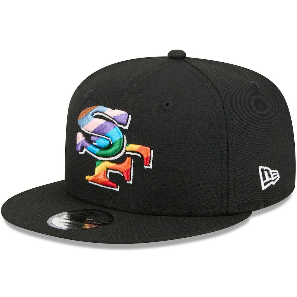 San Francisco 49ers New Era Pride 9FIFTY Snapback Hat - Black cheap