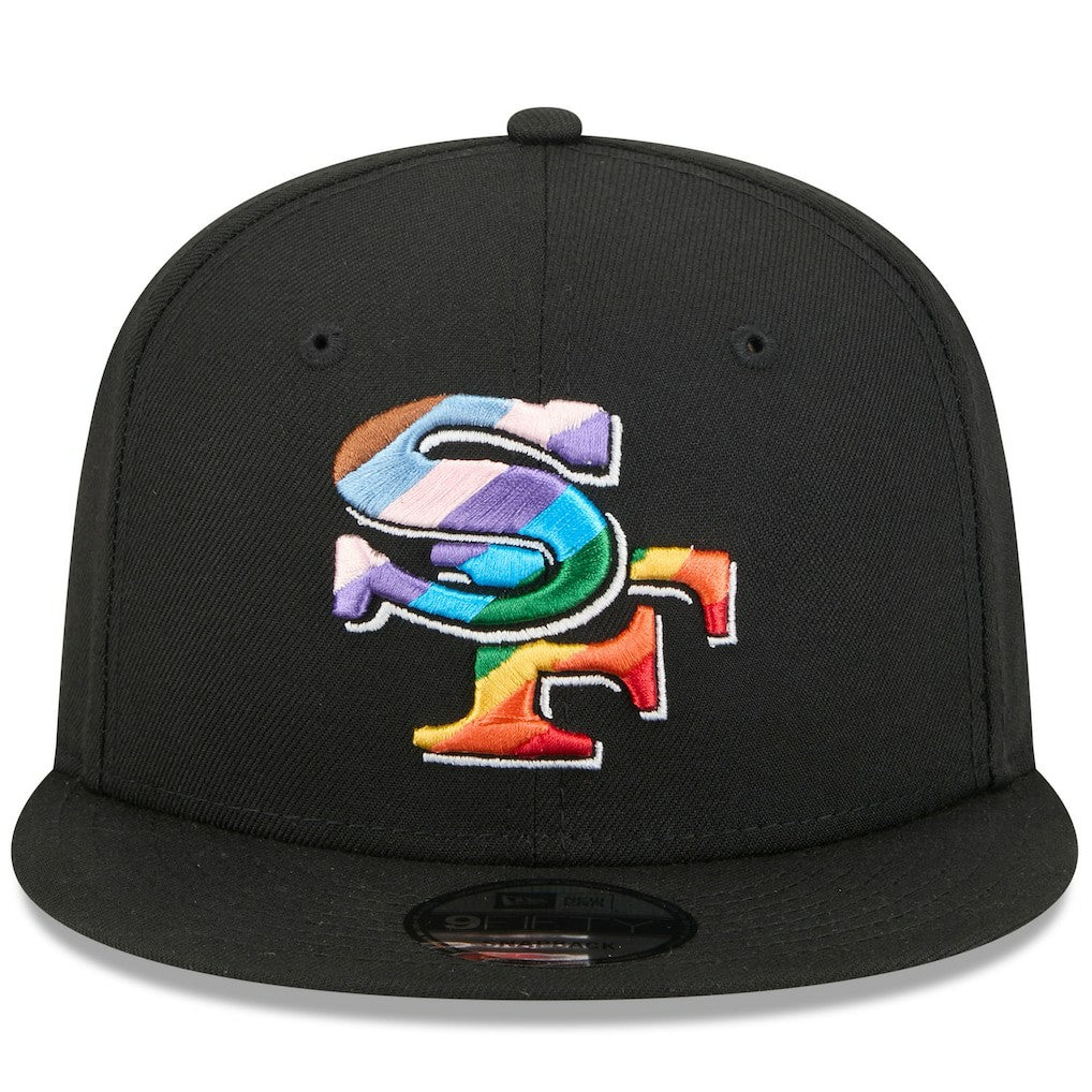 San Francisco 49ers New Era Pride 9FIFTY Snapback Hat - Black cheap