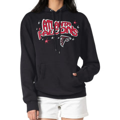 Atlanta Falcons Starter Women's Fireworks Fleece Pullover Hoodie - Black online