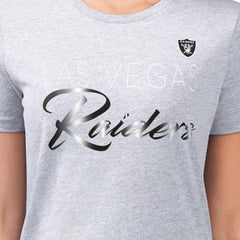 Las Vegas Raiders G-III 4Her by Carl Banks Women's Super-Slim Fit Lightweight Shadow Logo T-Shirt - Gray online