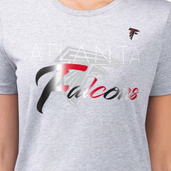 Atlanta Falcons G-III 4Her by Carl Banks Women's Super-Slim Fit Lightweight Shadow Logo T-Shirt - Gray outlet