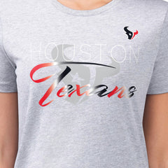 Houston Texans G-III 4Her by Carl Banks Women's Super-Slim Fit Lightweight Shadow Logo T-Shirt - Gray online