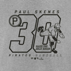 Paul Skenes Pittsburgh Pirates Player Graphic T-Shirt Heather Gray