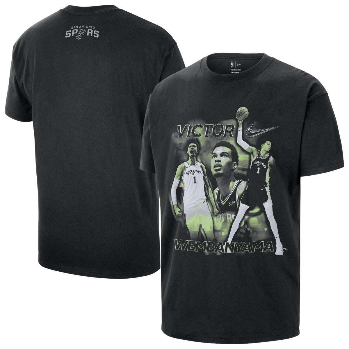 Victor Wembanyama San Antonio Spurs Unisex Athlete T-Shirt - Black sale