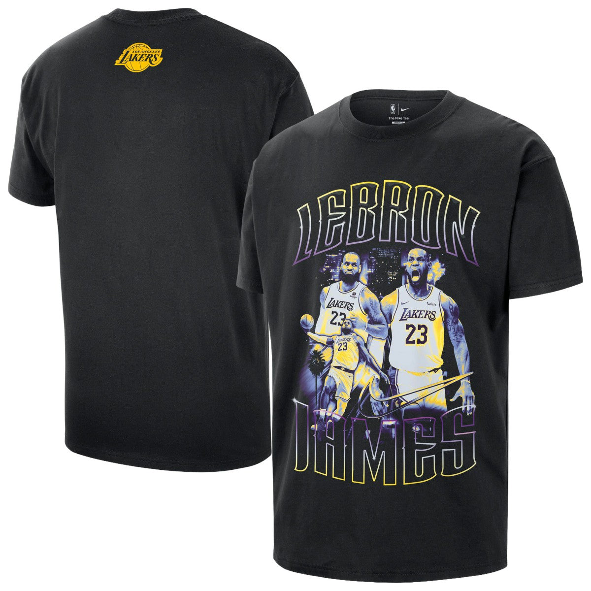 LeBron James Los Angeles Lakers Unisex Athlete T-Shirt - Black sale