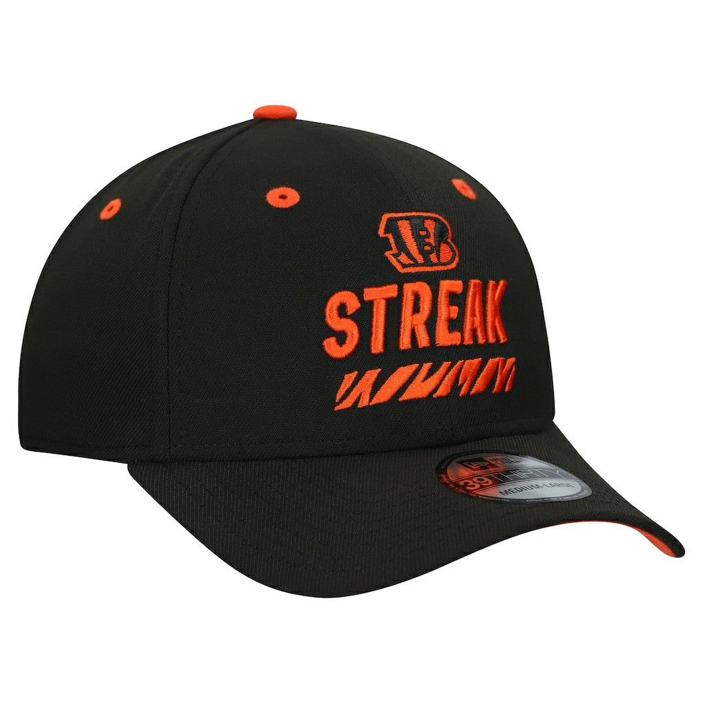Cincinnati Bengals New Era STREAK Season Ticket Member 39THIRTY Flex Hat - Black online