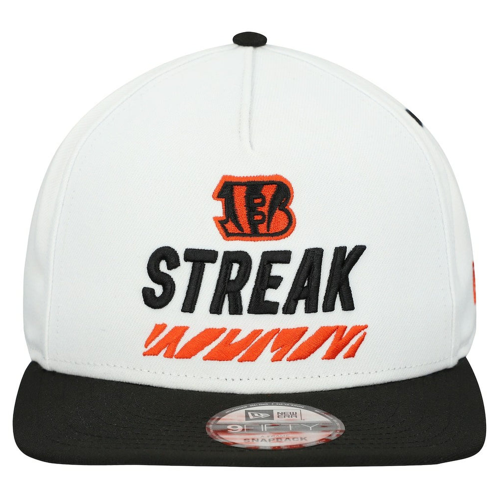 Cincinnati Bengals New Era STREAK Season Ticket Member 9FIFTY A-Frame Snapback Hat - White for sale