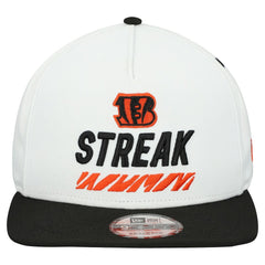 Cincinnati Bengals New Era STREAK Season Ticket Member 9FIFTY A-Frame Snapback Hat - White for sale