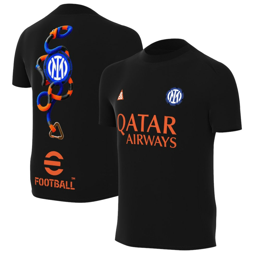 Inter Milan Youth Pre-Match Dri-FIT Top - Black shop
