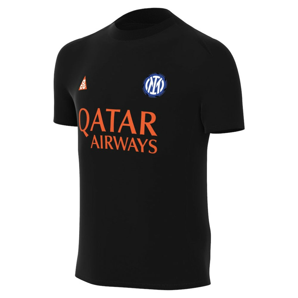 Inter Milan Youth Pre-Match Dri-FIT Top - Black shop