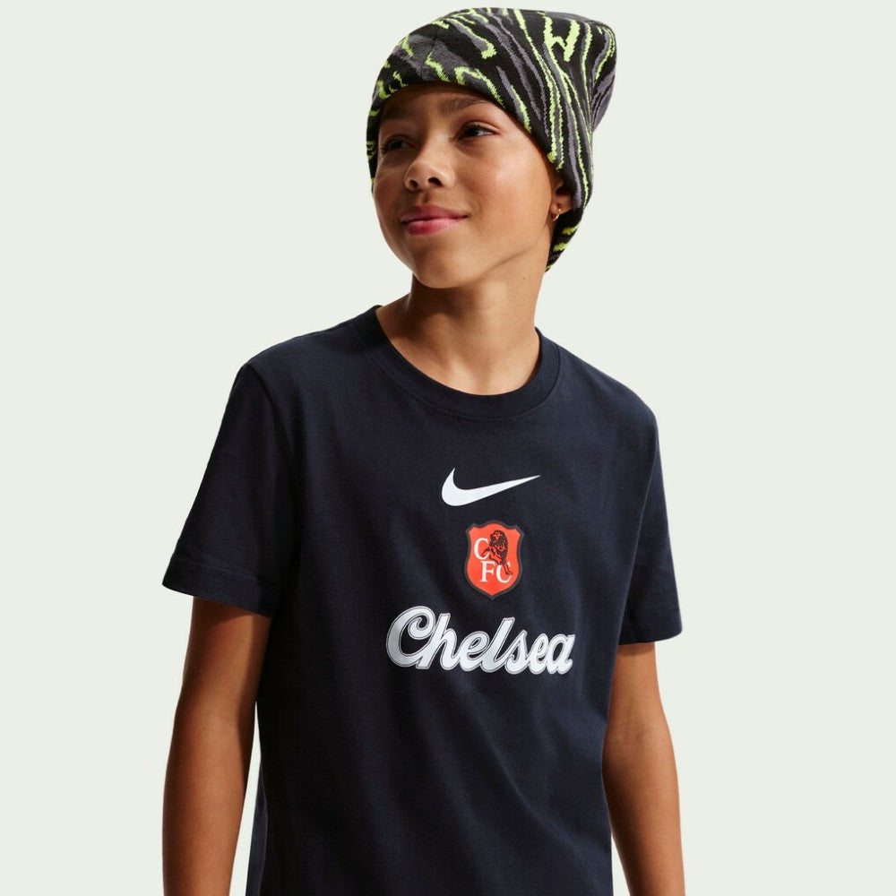 Chelsea Youth Crest T-Shirt - Black online