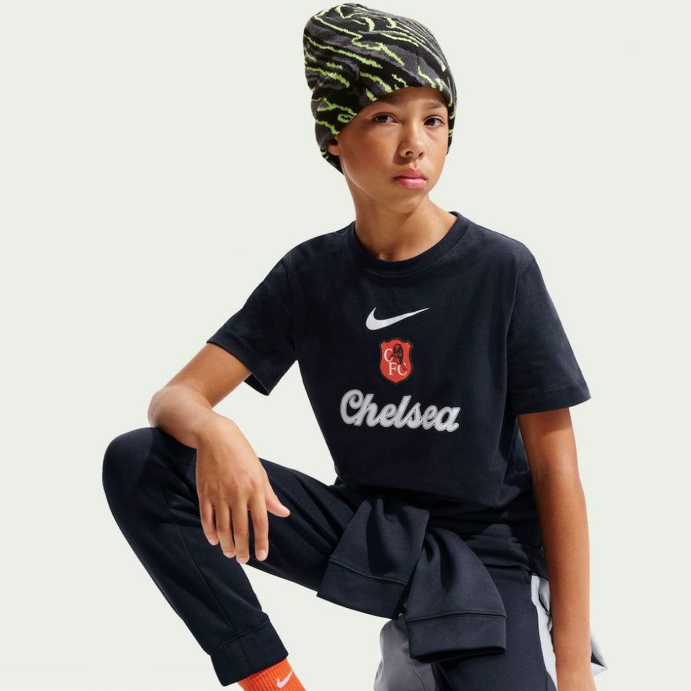 Chelsea Youth Crest T-Shirt - Black online