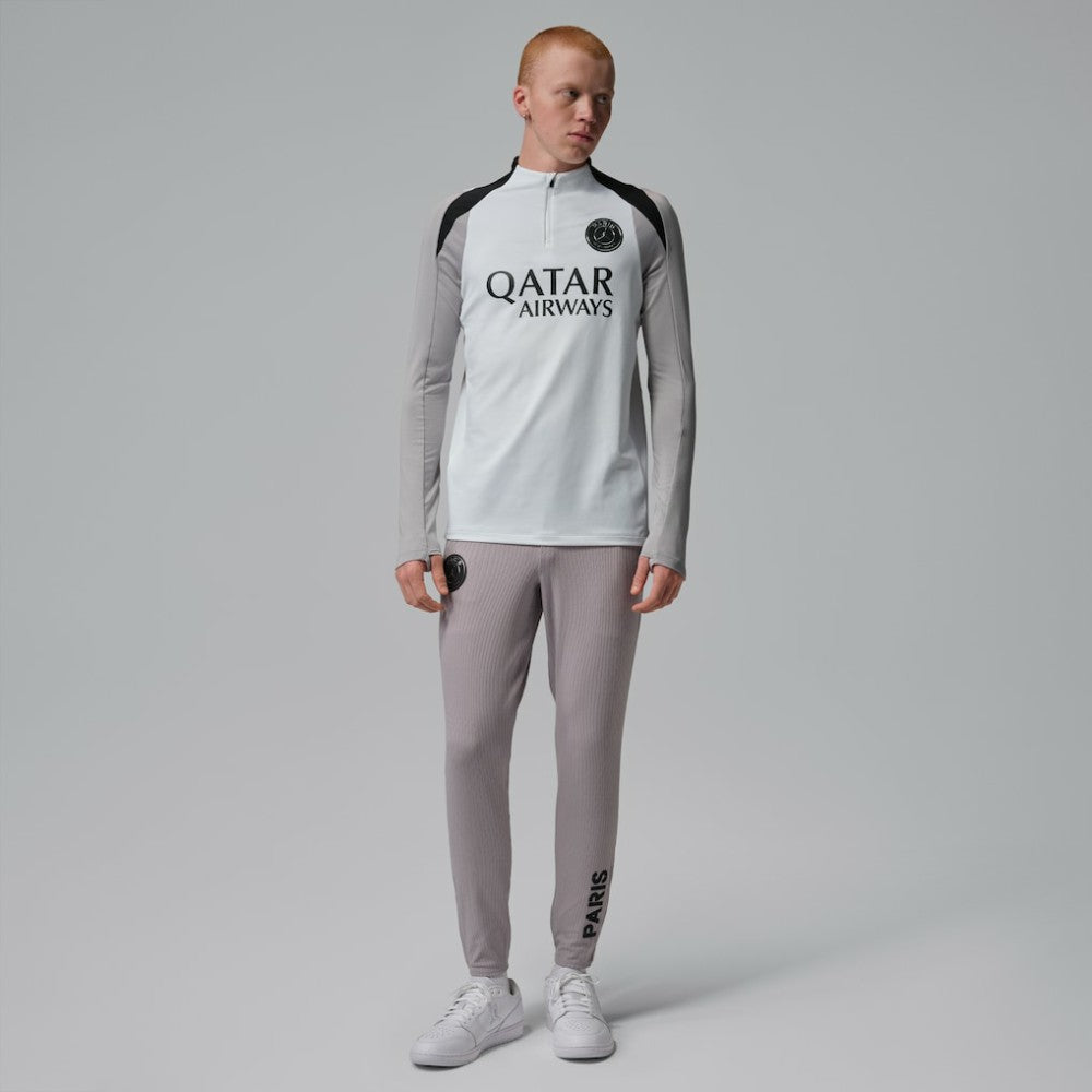 Paris Saint-Germain Jordan Brand Men's Strike Drill Quarter-Zip Long Sleeve Dri-FIT Top - White outlet