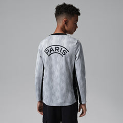 Paris Saint-Germain Jordan Brand Youth Long Sleeve Pre-Match Dri-FIT Top - Gray on sale