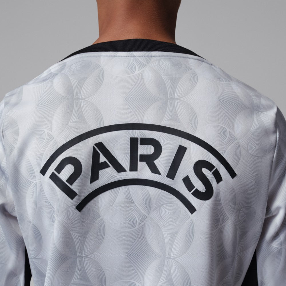 Paris Saint-Germain Jordan Brand Youth Long Sleeve Pre-Match Dri-FIT Top - Gray on sale