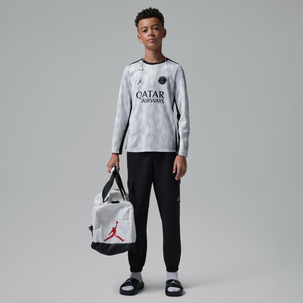 Paris Saint-Germain Jordan Brand Youth Long Sleeve Pre-Match Dri-FIT Top - Gray on sale