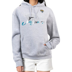 Jacksonville Jaguars G-III 4Her by Carl Banks Women's Shadow Logo Fleece Pullover Hoodie - Gray sale