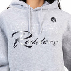 Las Vegas Raiders G-III 4Her by Carl Banks Women's Shadow Logo Fleece Pullover Hoodie - Gray discount