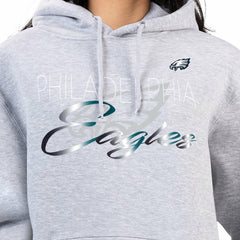Philadelphia Eagles G-III 4Her by Carl Banks Women's Shadow Logo Fleece Pullover Hoodie - Gray sale