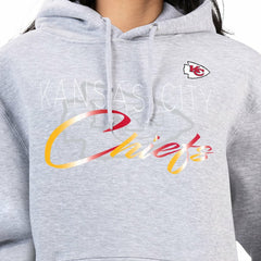 Kansas City Chiefs G-III 4Her by Carl Banks Women's Shadow Logo Fleece Pullover Hoodie - Gray on sale